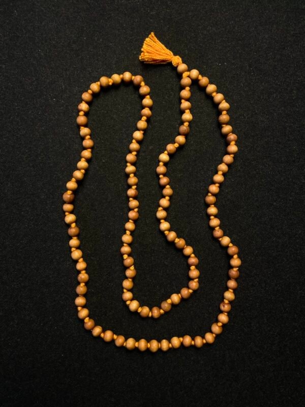 Yellow Sandalwood Japa Mala