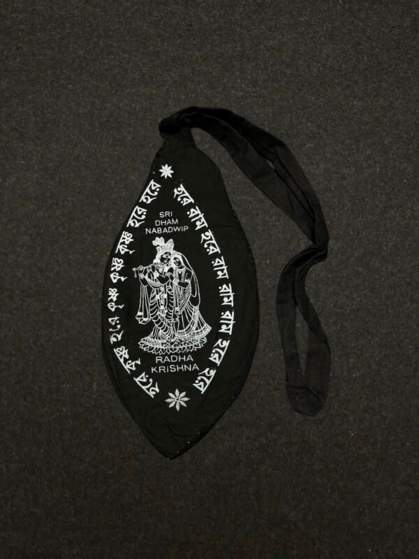 Japa Bag Radha Krishna Black